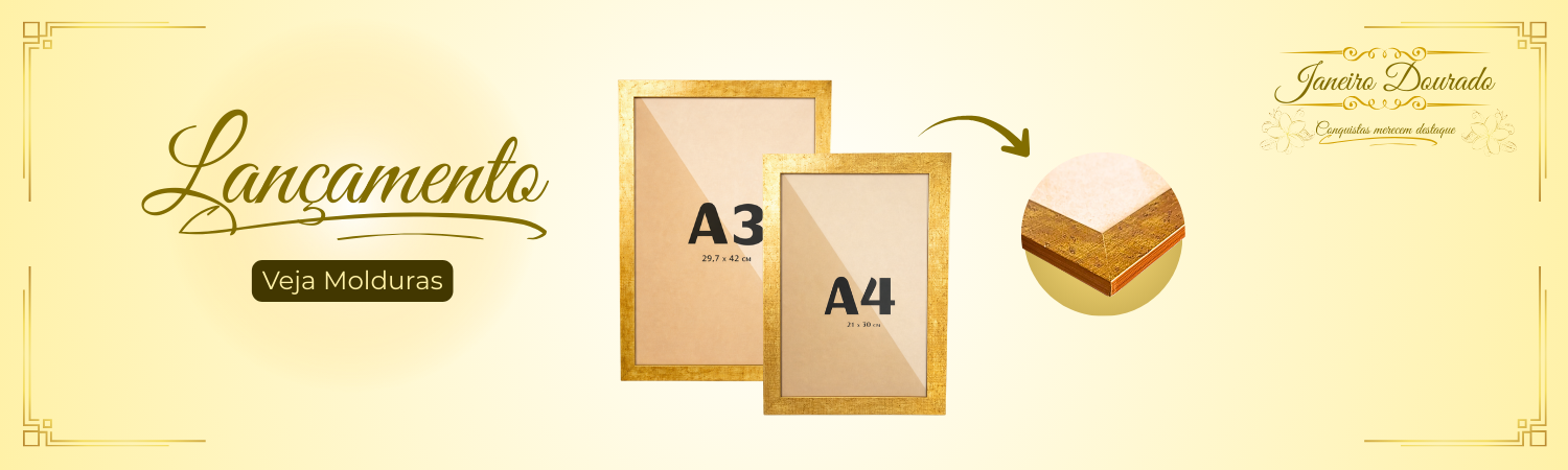 Moldura Imperial Ouro Antigo Premium