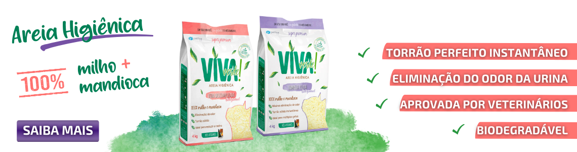 Areia Higiênica Biodegradável Viva Verde!