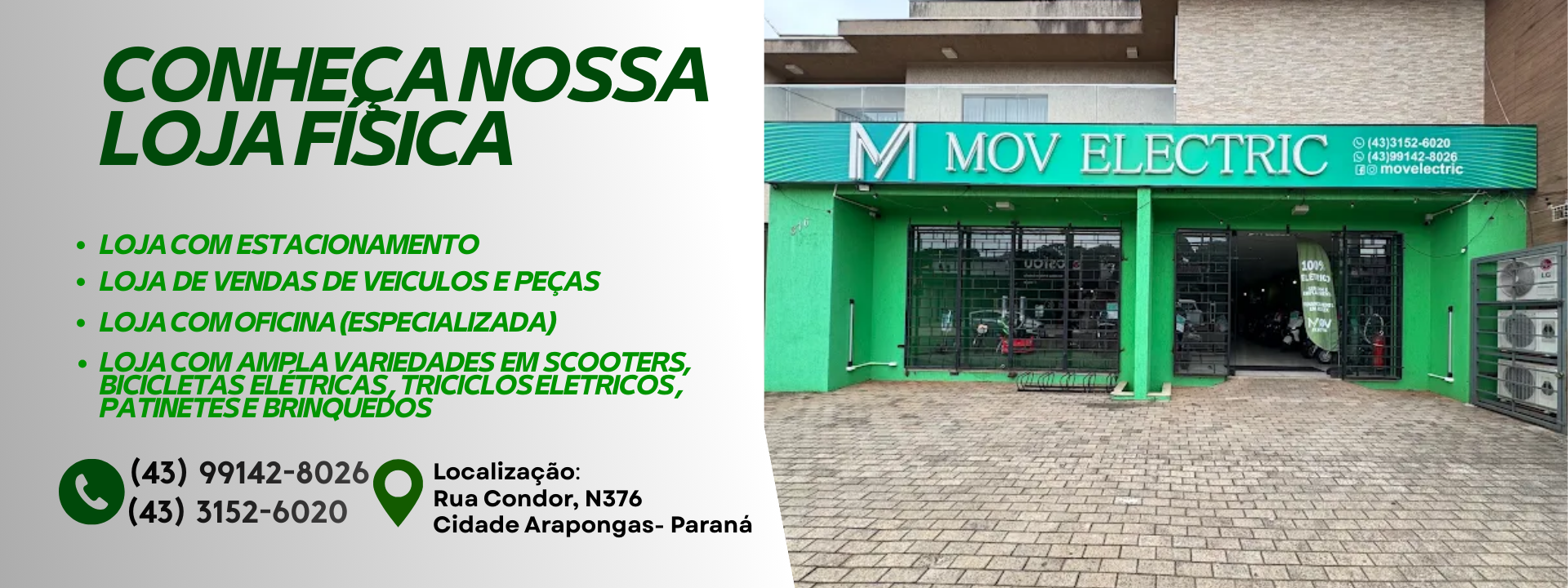 CONHECA NOSSA LOJA FISICA