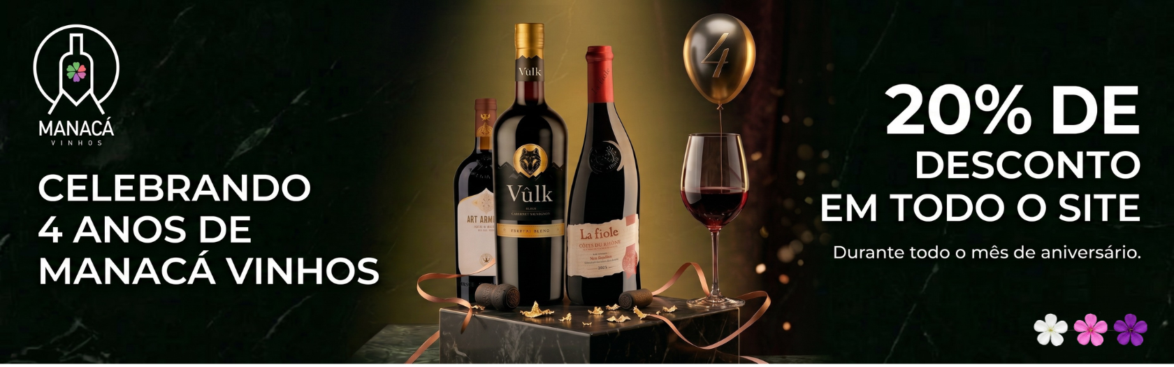 4 anos de Aniverssario da Mancá VInhos