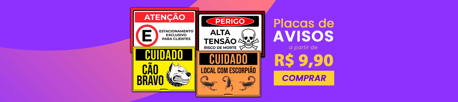 Full Banner Placas Avisos