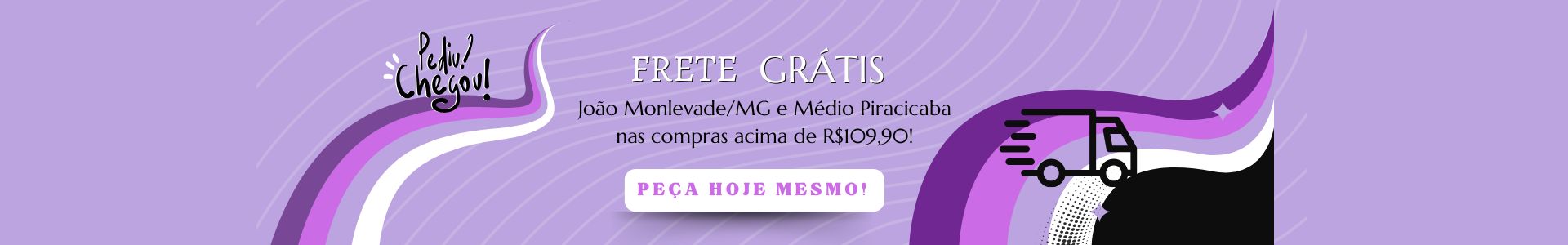 Frete grátis JM e Médio Piracicaba