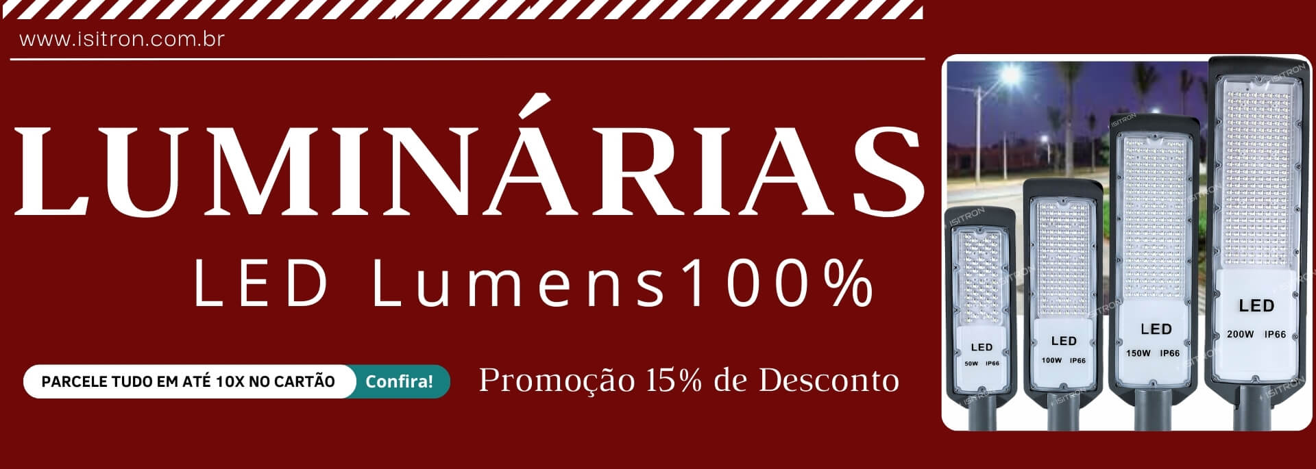 luminárias publica led fator 100% @mobile