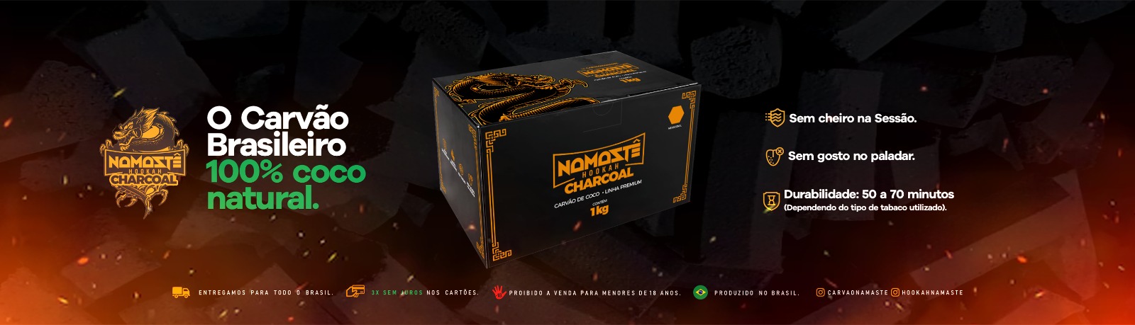 Carvão Namastê Chacoal