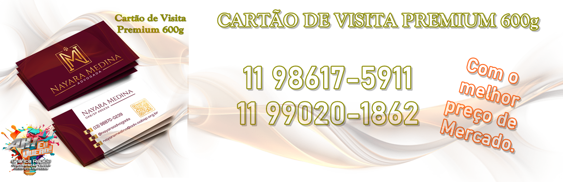 Cartão de Visita PREMIUM 600g