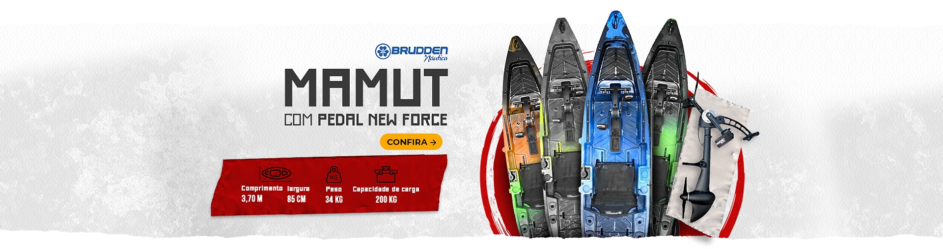 Banner Mamut com pedal