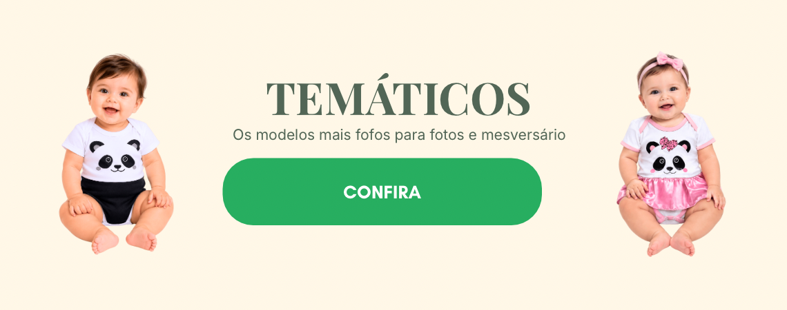 Body tematico bebê moda infantil