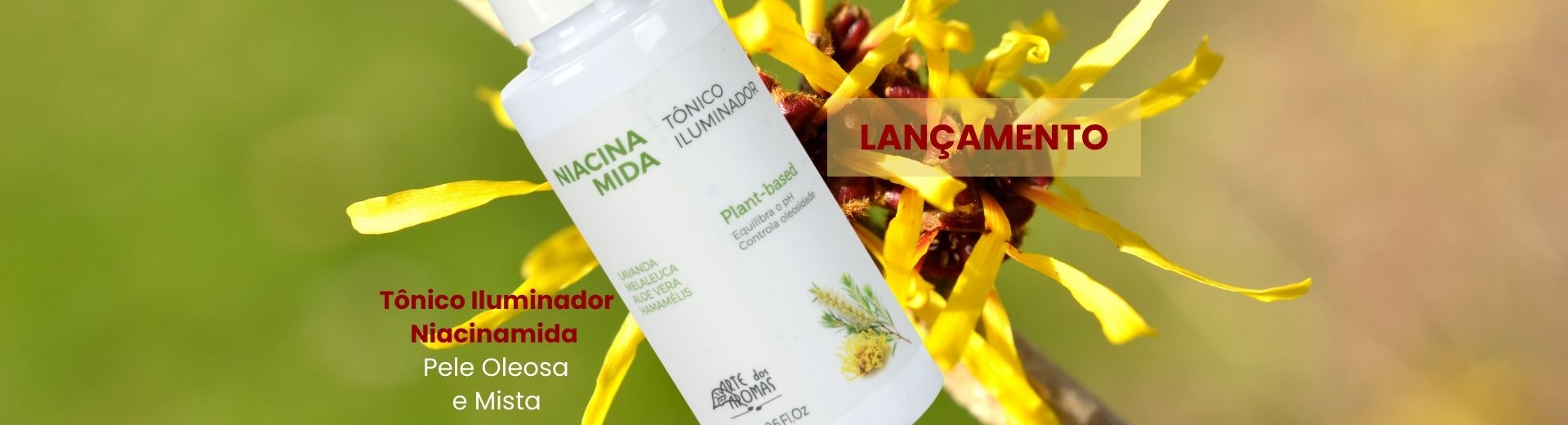 Lançamento tonico niacinamida