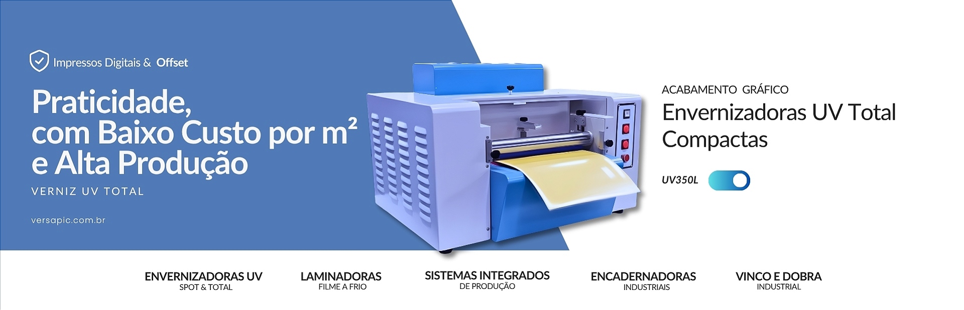 Envernizadoras UV Compactas
