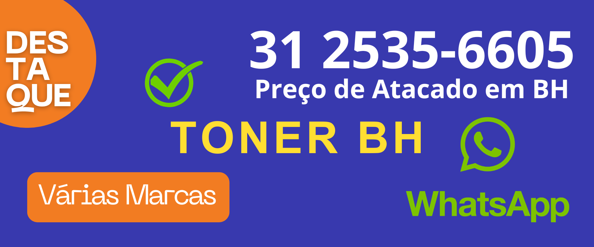 Toner BH com Entrega