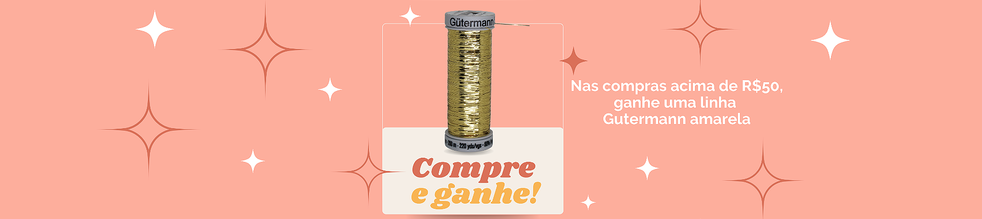 Brinde Linha Gutermann Amarela