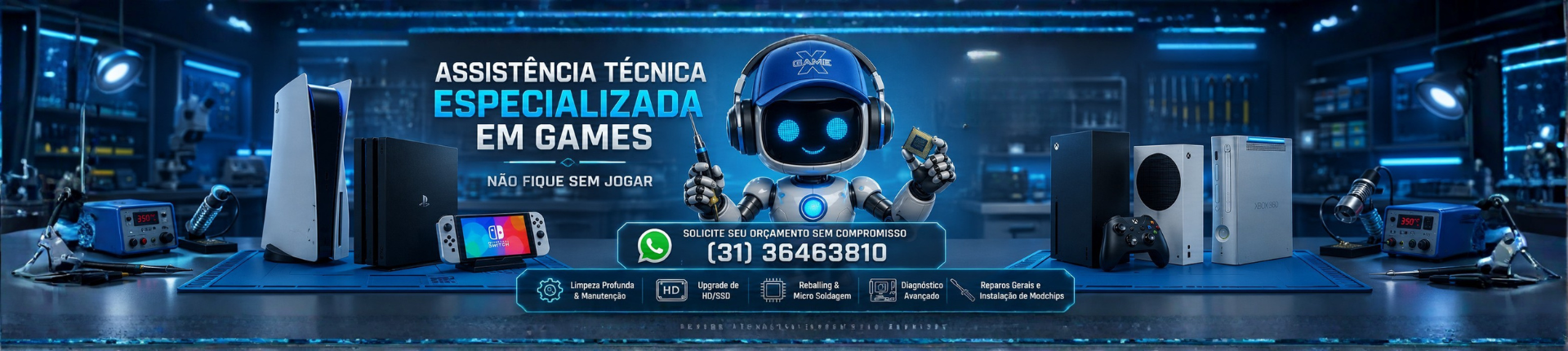 Assistencia tecnica game x