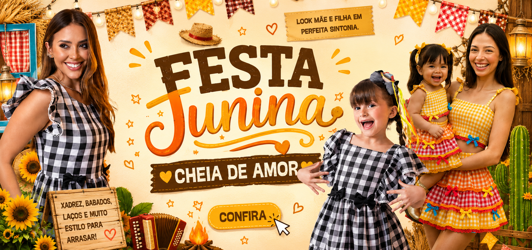 Junino Mãe e filha