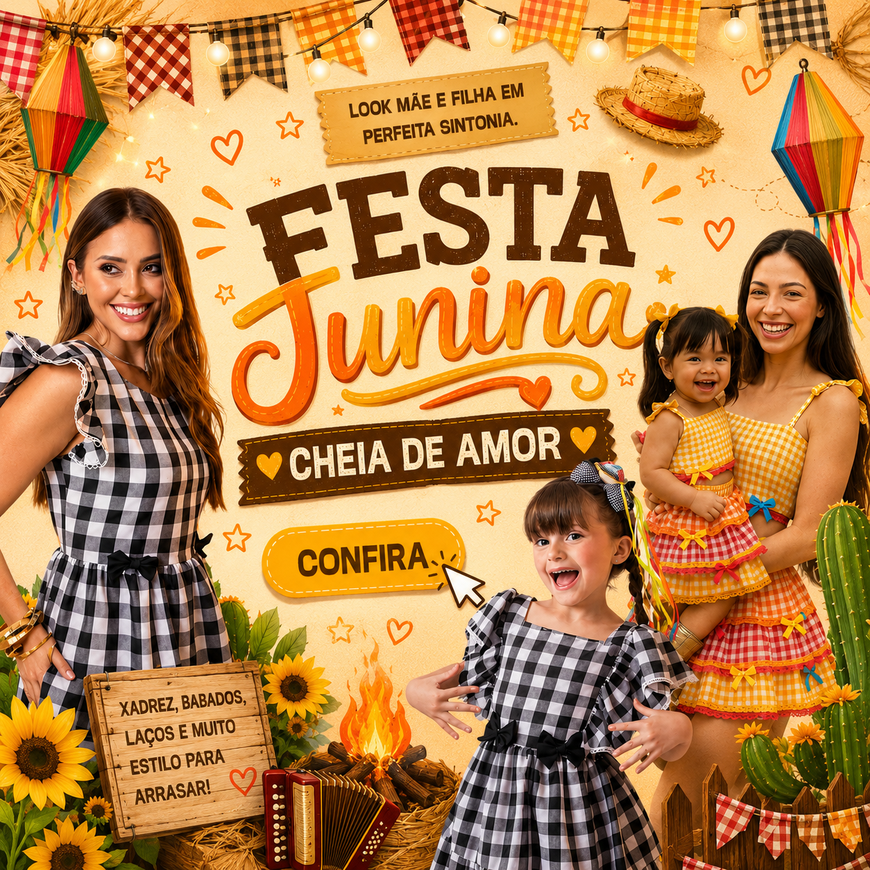 Junino Mãe e filha mobile