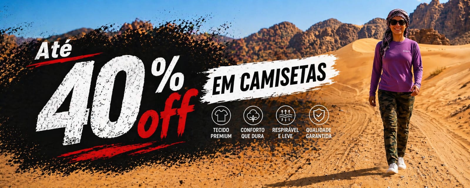 PROMOÇÃO CAMISETA 40