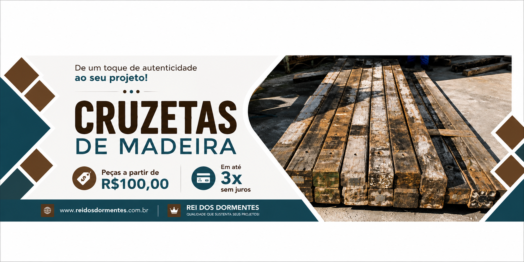 Cruzetas de Madeira