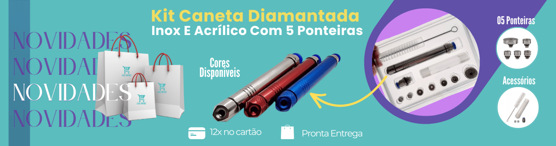 Banner Full Caneta Diamantada