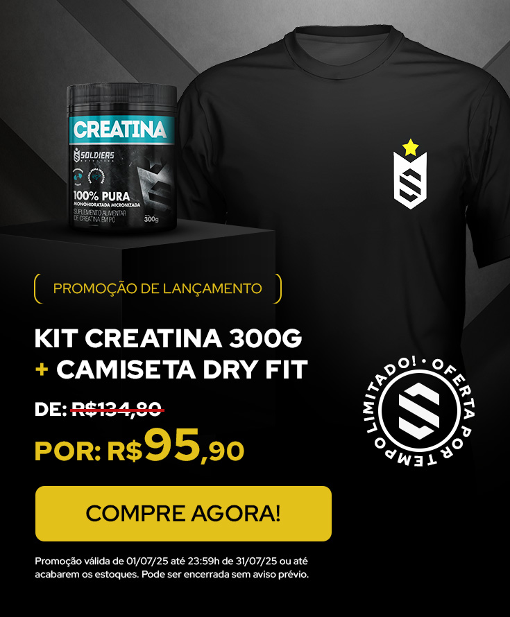 Creatina Pote + Dry Fit mobile