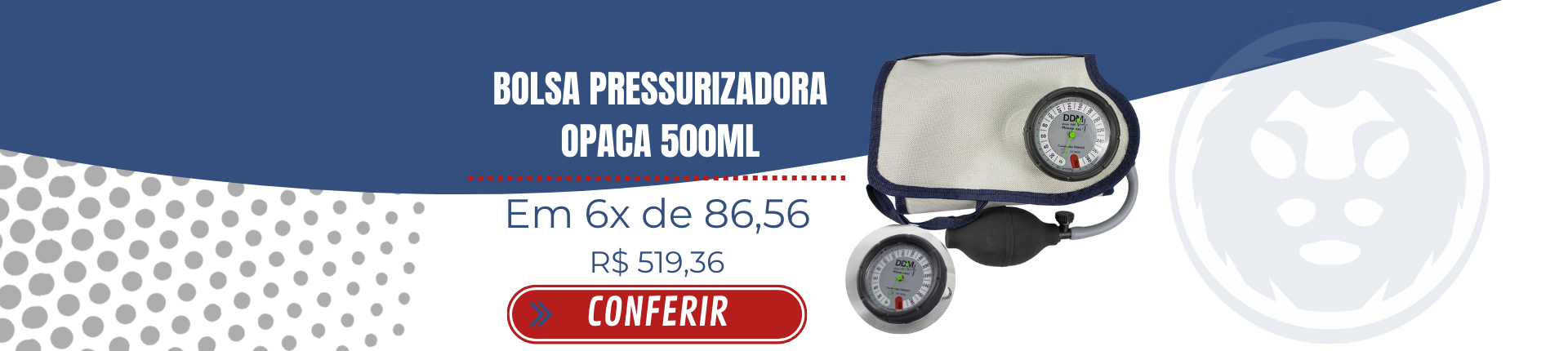 BOLSA PRESSURIZADORA TRANSPARENTE 500ML - M30500