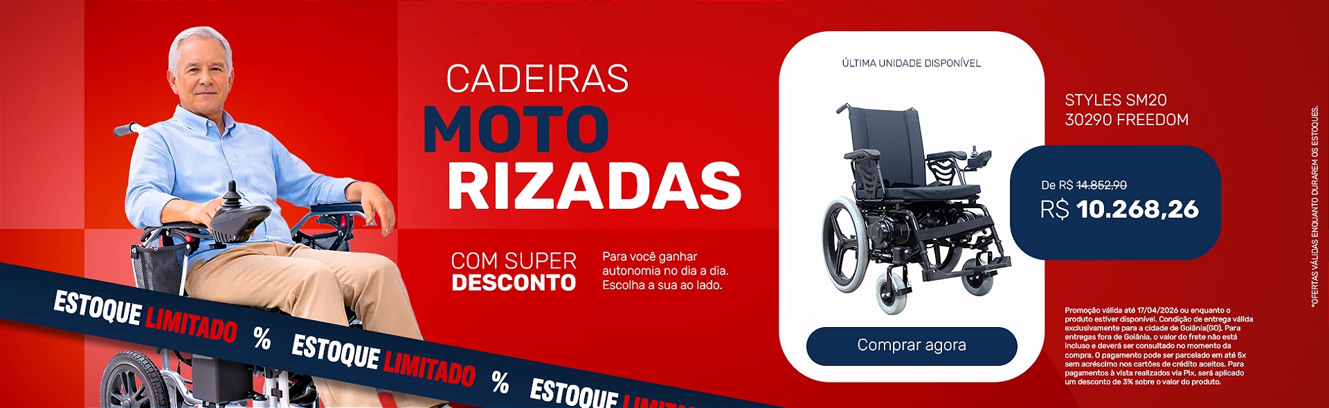 Cadeira de rodas motorizada Styles SM 20