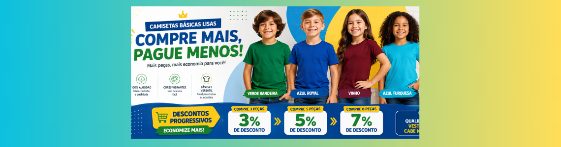 banner camisetas descontos