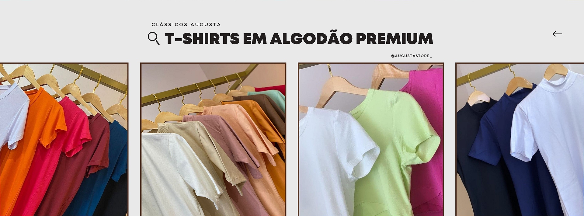 t-shirts algodão