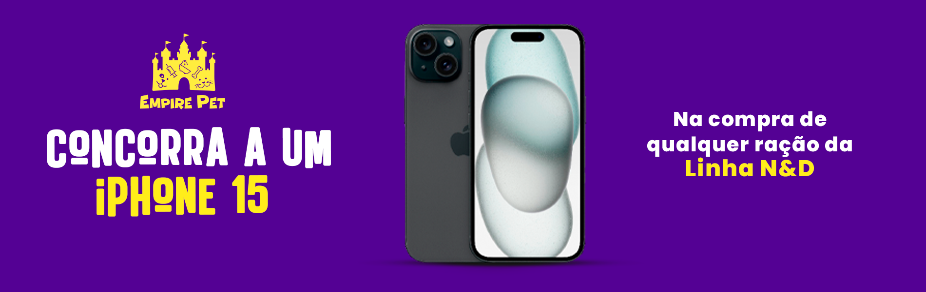Compre N&D Farmina e Concorra a 1 iPhone 15