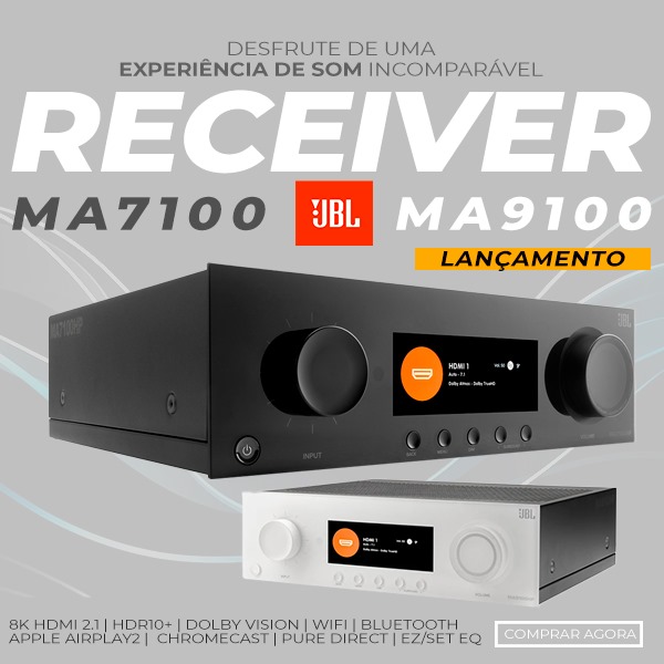 Receiver JBL MA7100 e MA9100 mobile