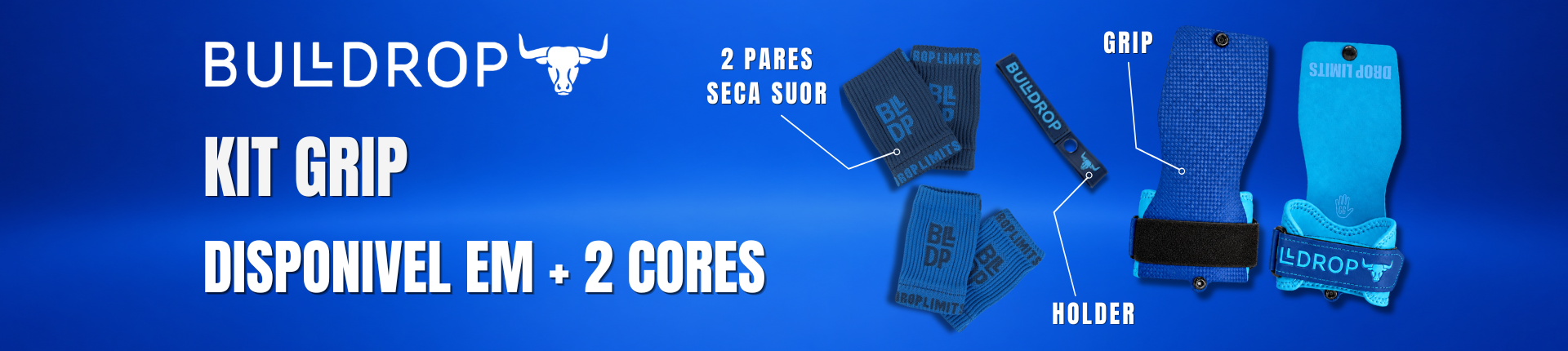 Banner Lançamento Kit Grip Azul