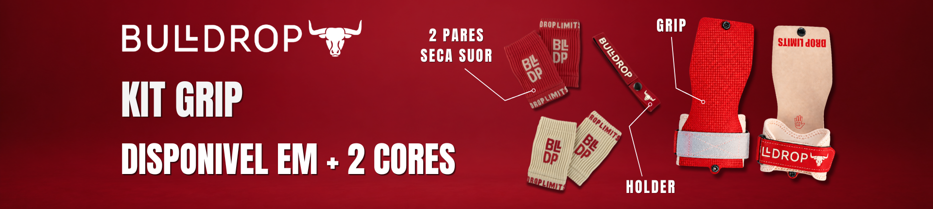 Banner Lançamento Kit Grip Vermelho