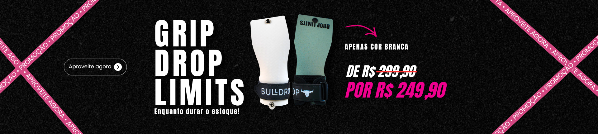 Banner Promoção Grip Branco