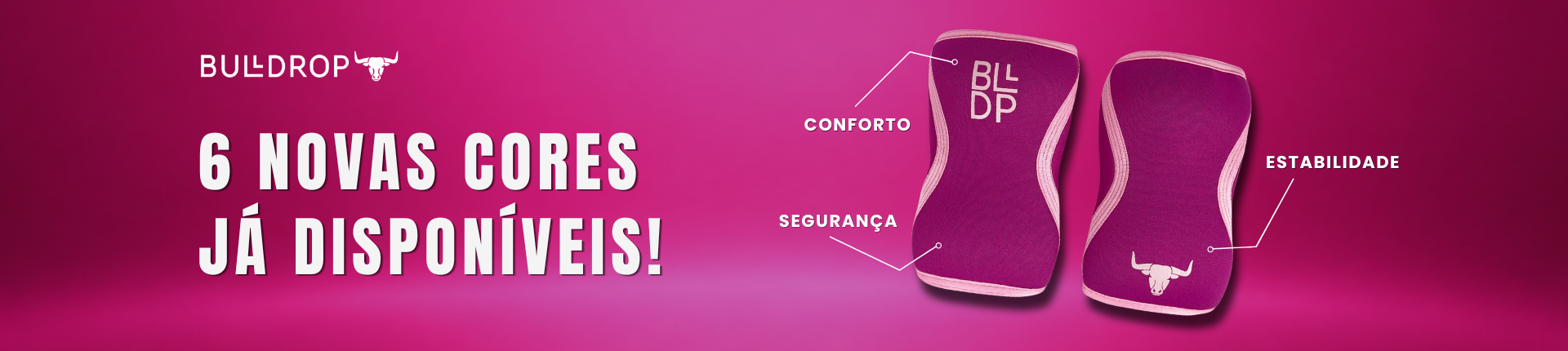 Banner Lançamento Joelheiras