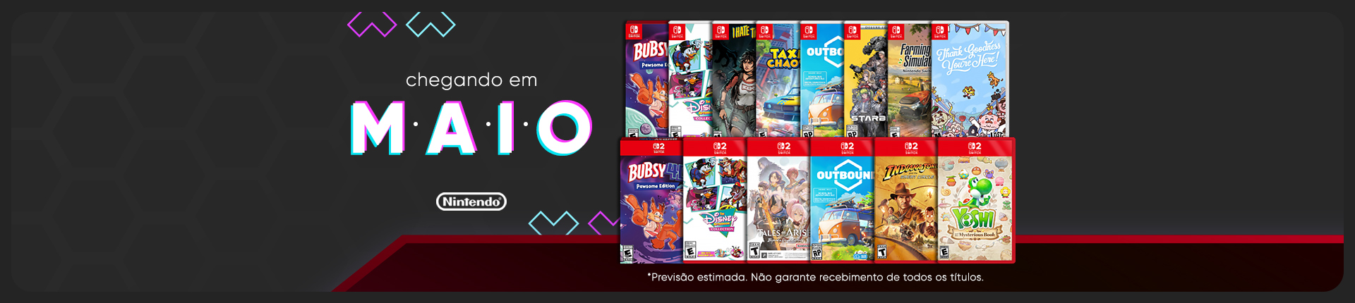 Full Banner Maio 2026 Nintendo