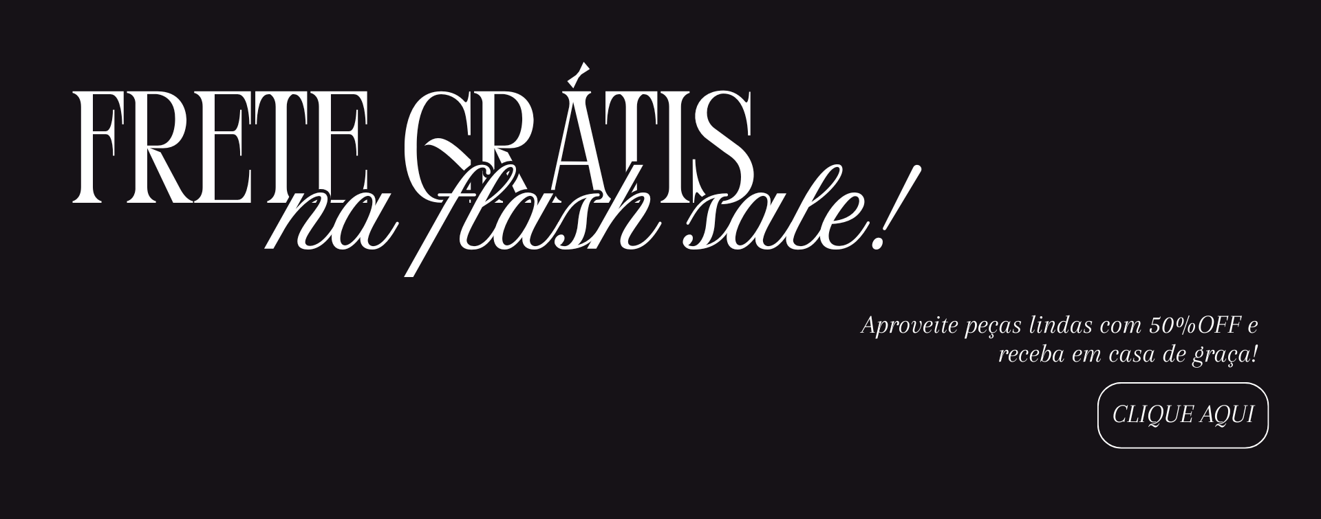 Frete gratis - Full Banner