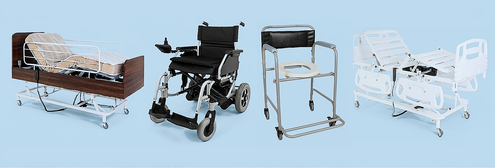 Cama Hospitalar Cadeira de Rodas Motorizada Cadeira Higiênica