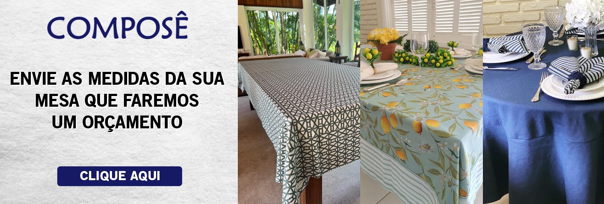 Banner Toalha de mesa