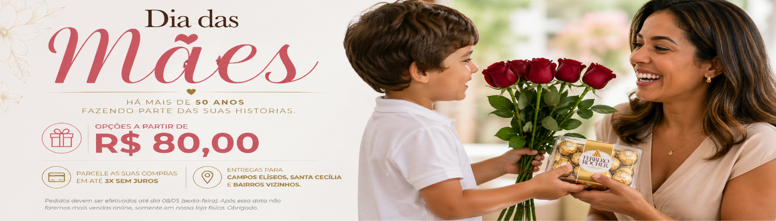 Banner Dia das Mães 2026