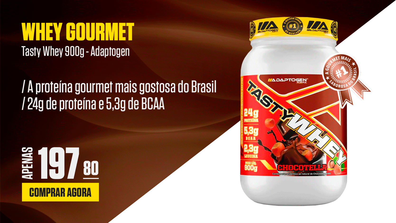 Tasty Whey 3W Gourmet 900g - Adaptogen