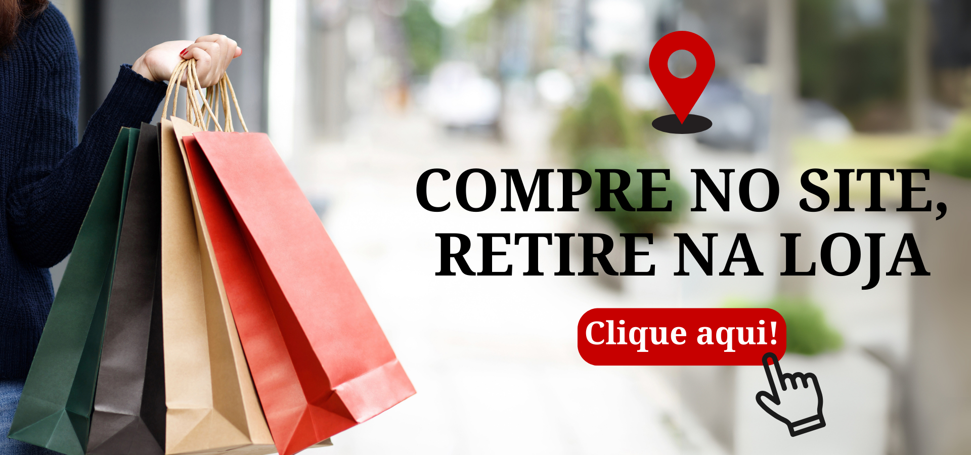 Compre no site e retire
