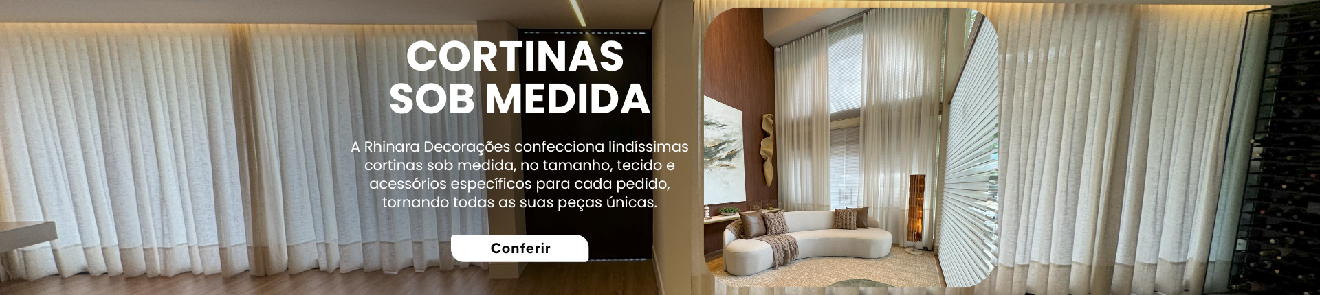 Cortinas Sob Medida Rhinara Decorações