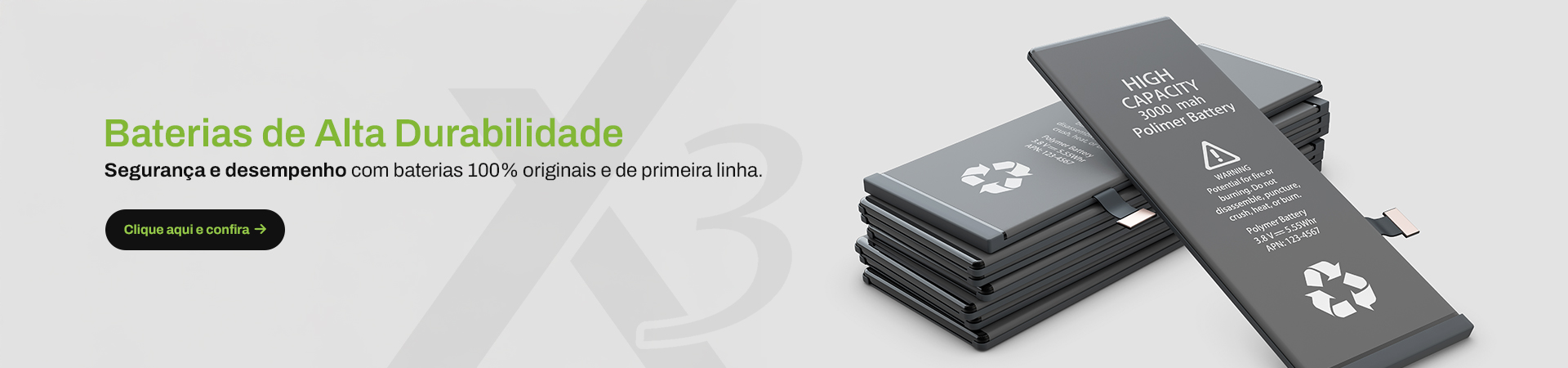 Baterias Alta Durabilidade