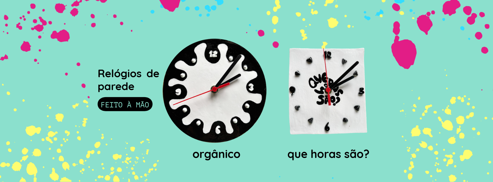 BANNER RELÓGIO PAREDE