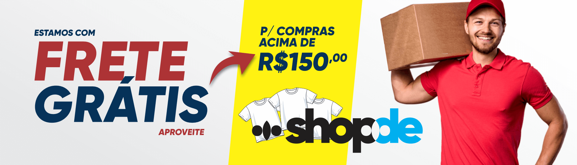 Frete Grátis para todo o BRASIL em comprar acima de R$150