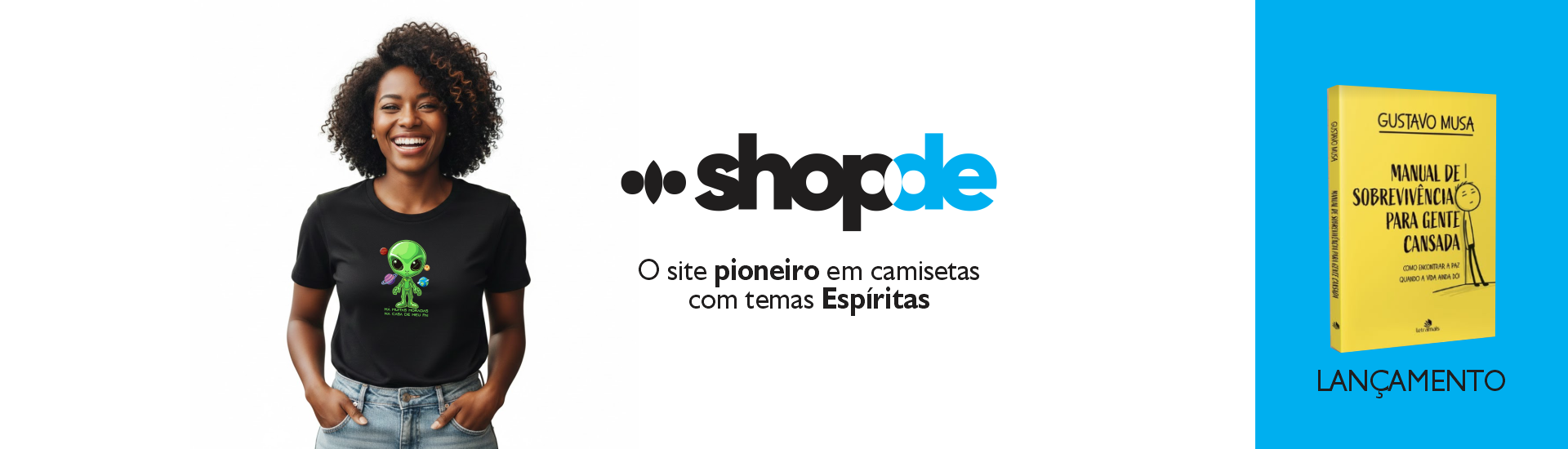 O site pioneiro em camisetas com temas Espíritas!