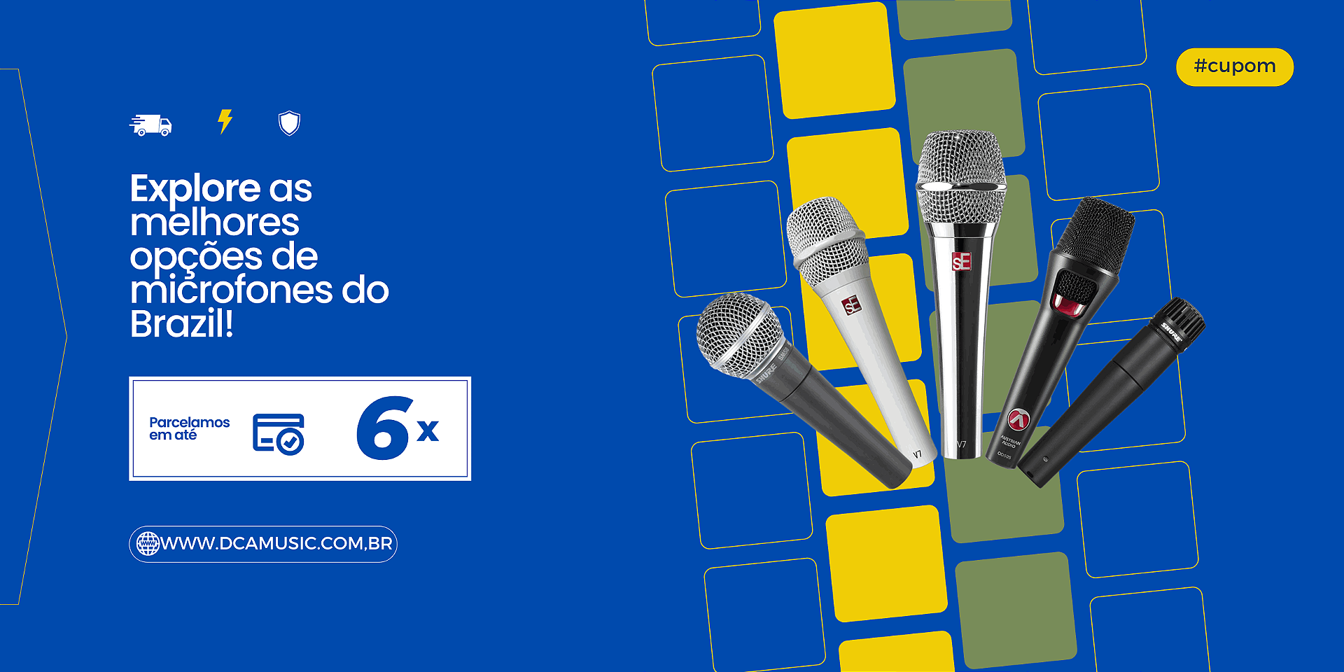 microfone banner