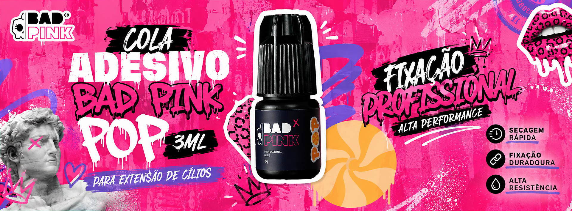 Adesivo Bad Pink Pop