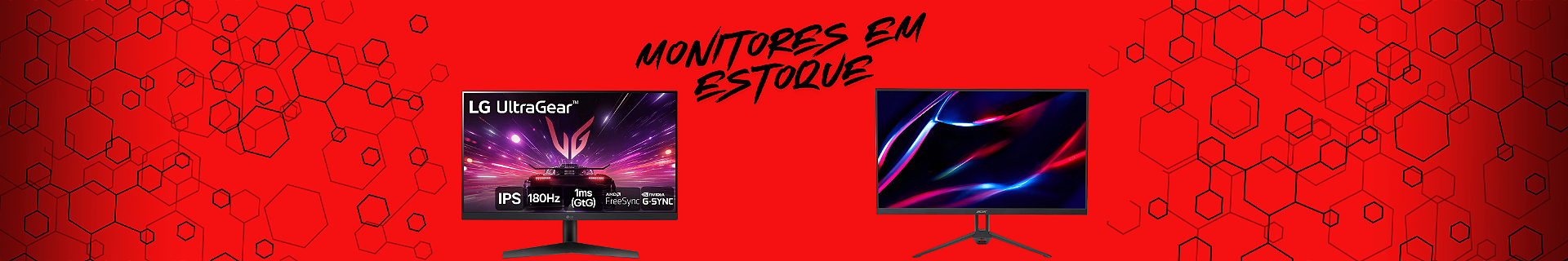 monitores em estoque