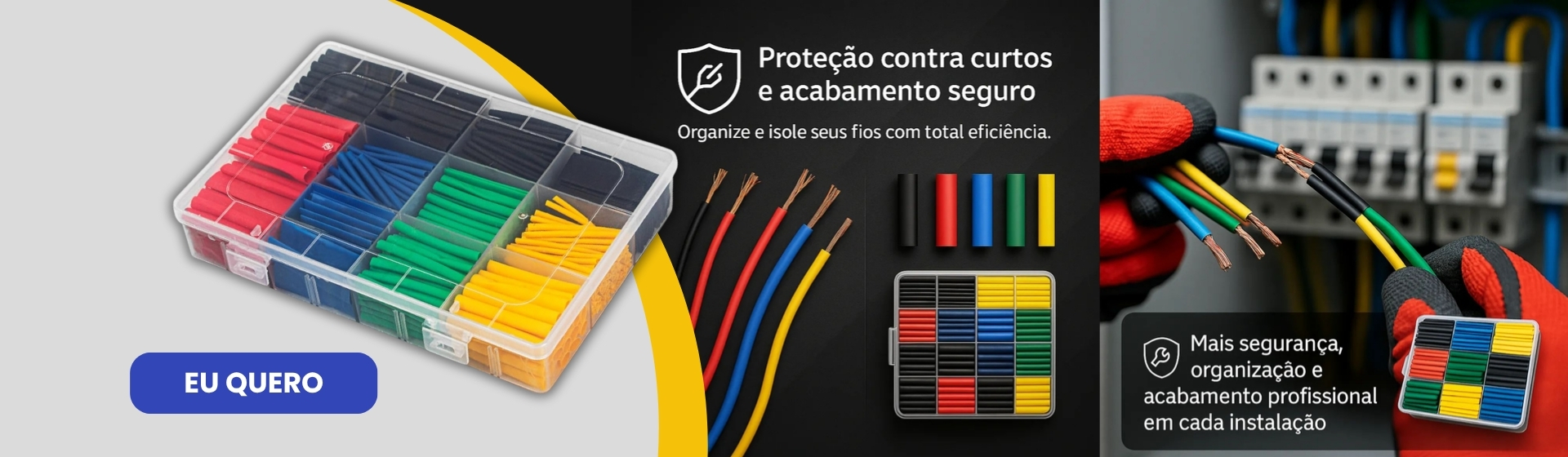 Kit Espaguete Termo Retrátil