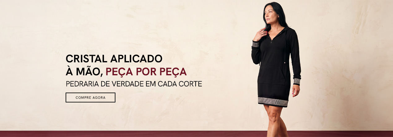 Crystal aplicado à mão