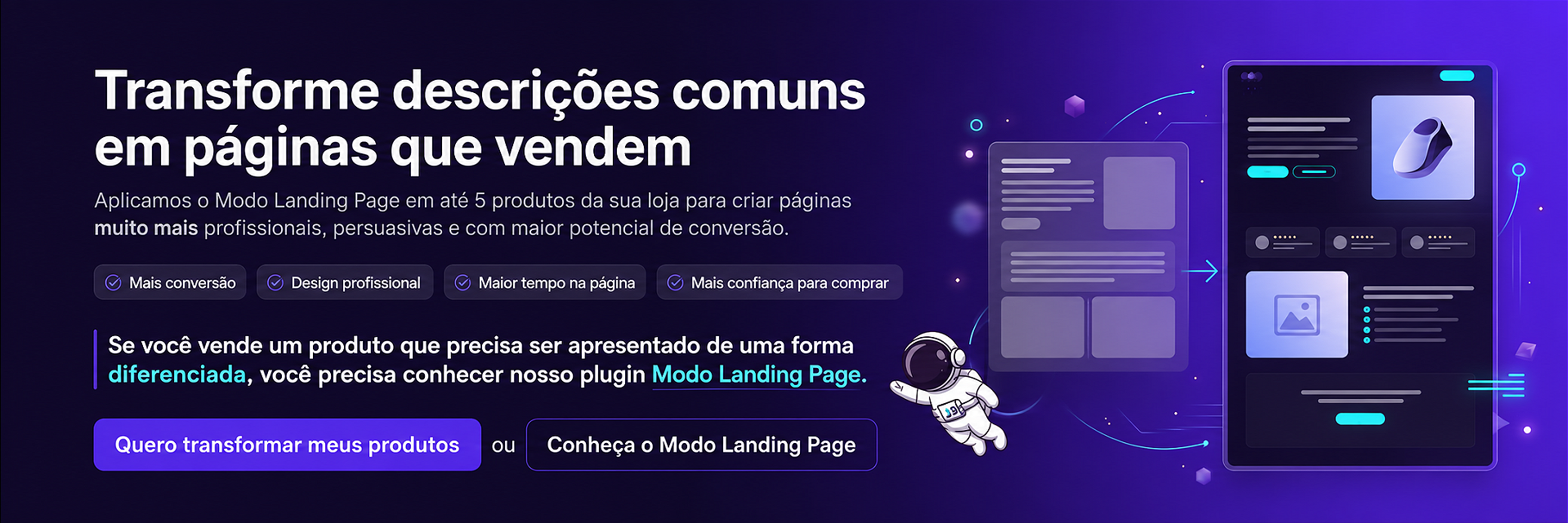 Modo Landing Page